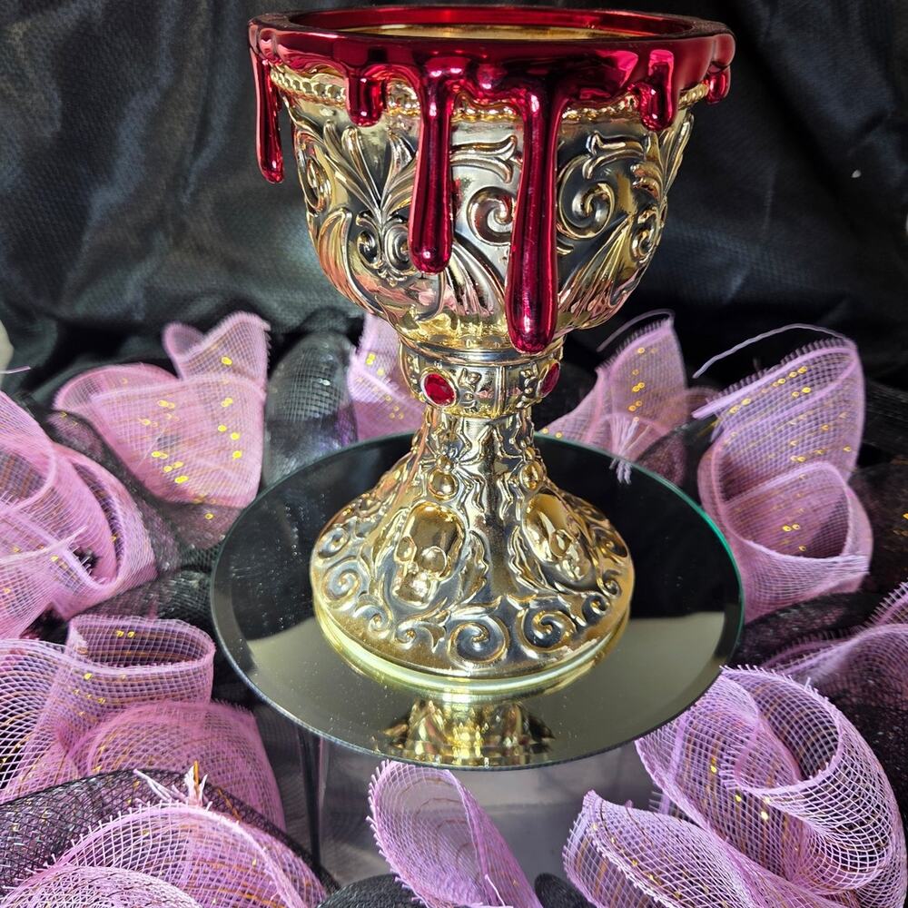 BBW Chalice 3-Wick Candle Holder Halloween